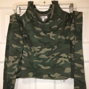 NWOT Camouflage crop top